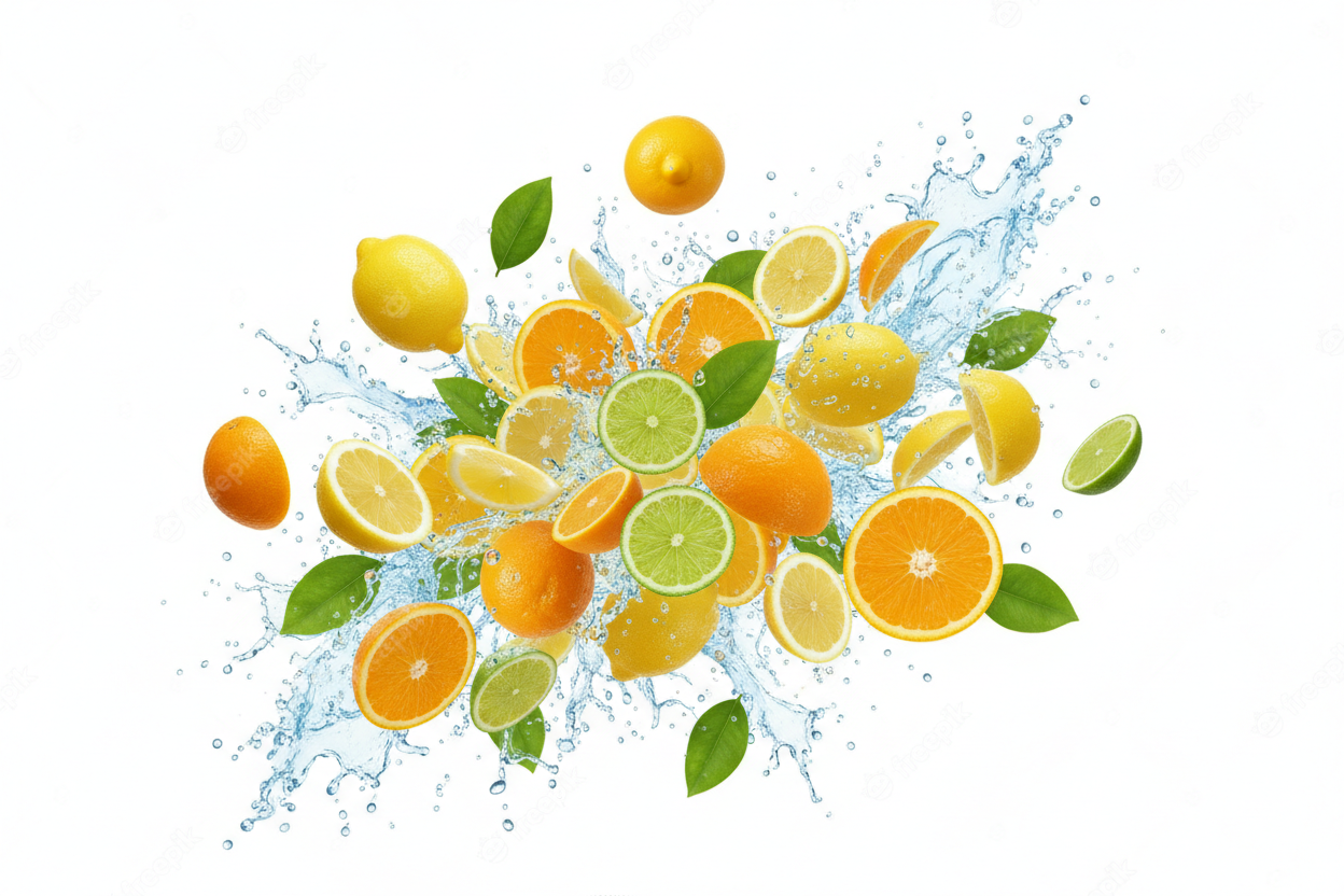 Lively freshness with bright citrus and vibrant colors